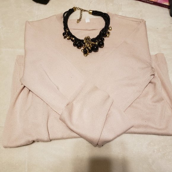 4/$20 Light Pastel Pink Crew Neck Sweater - Picture 1 of 2